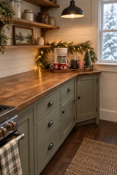 Christmas Coffee Bar Ideas for a Small Kitchen