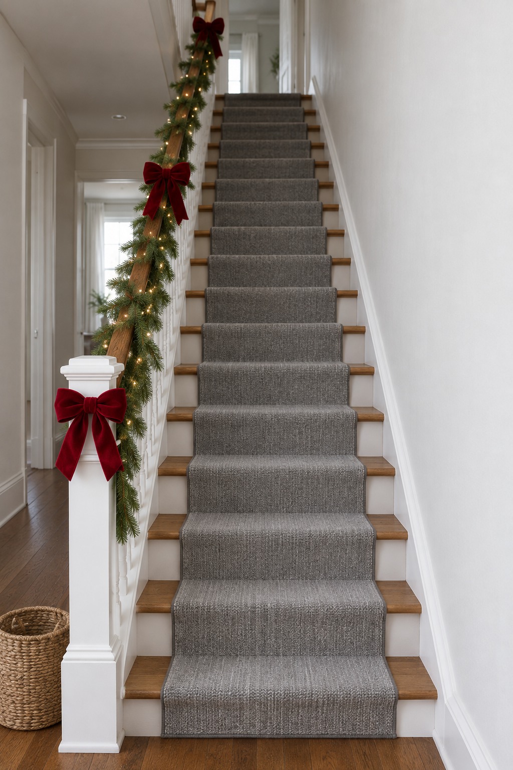 9 Christmas Staircase Decor Ideas for Small Stairs