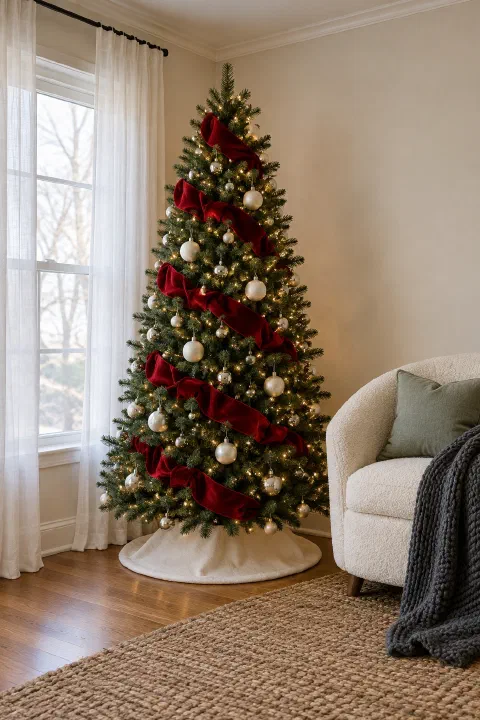 9 Christmas Tree Ribbon Ideas and How Much to Buy