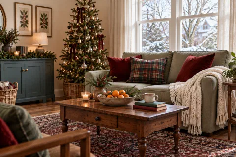 Christmas Living Room Decor: 10 Budget Ideas