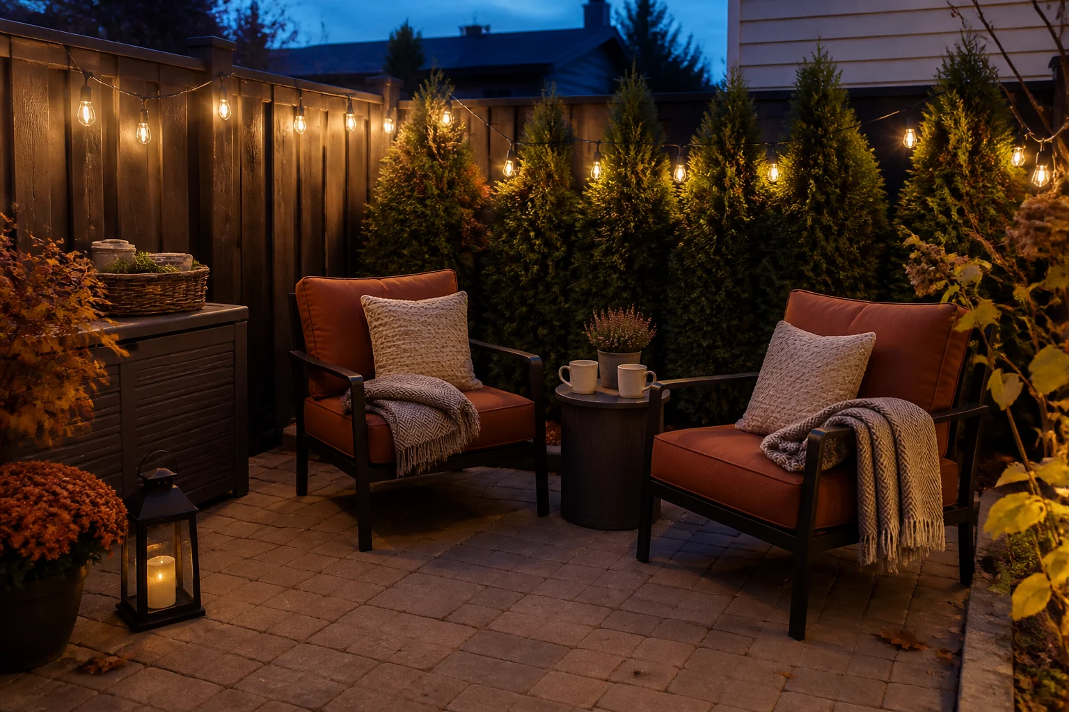 A Fall Backyard Corner You'll Still Want to Use