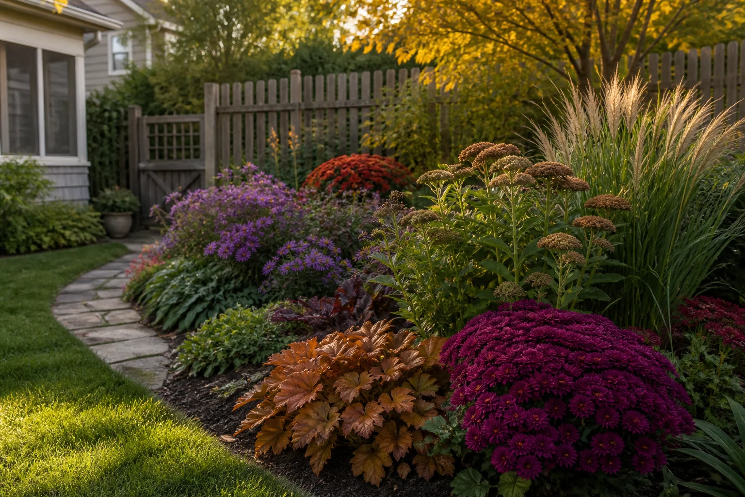 Fall Flower Bed Ideas: 3 Small-Yard Designs After Summer
