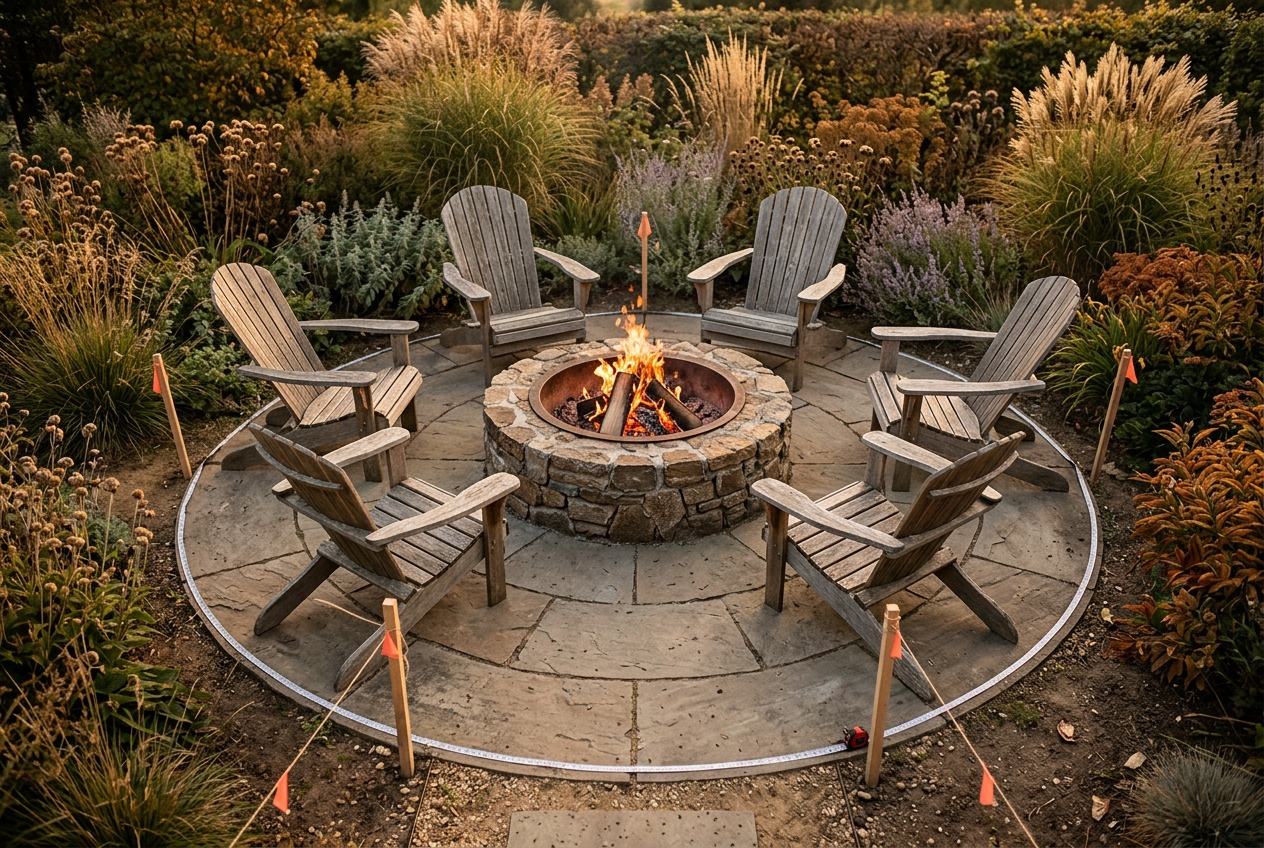 Fire Pit Seating Area Size: 12 to 25 Feet by Group