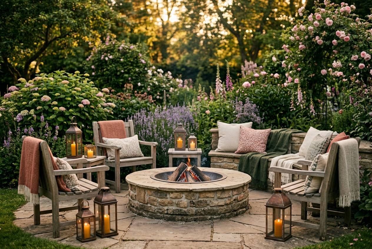 Fire Pit Seating Ideas for Every Season