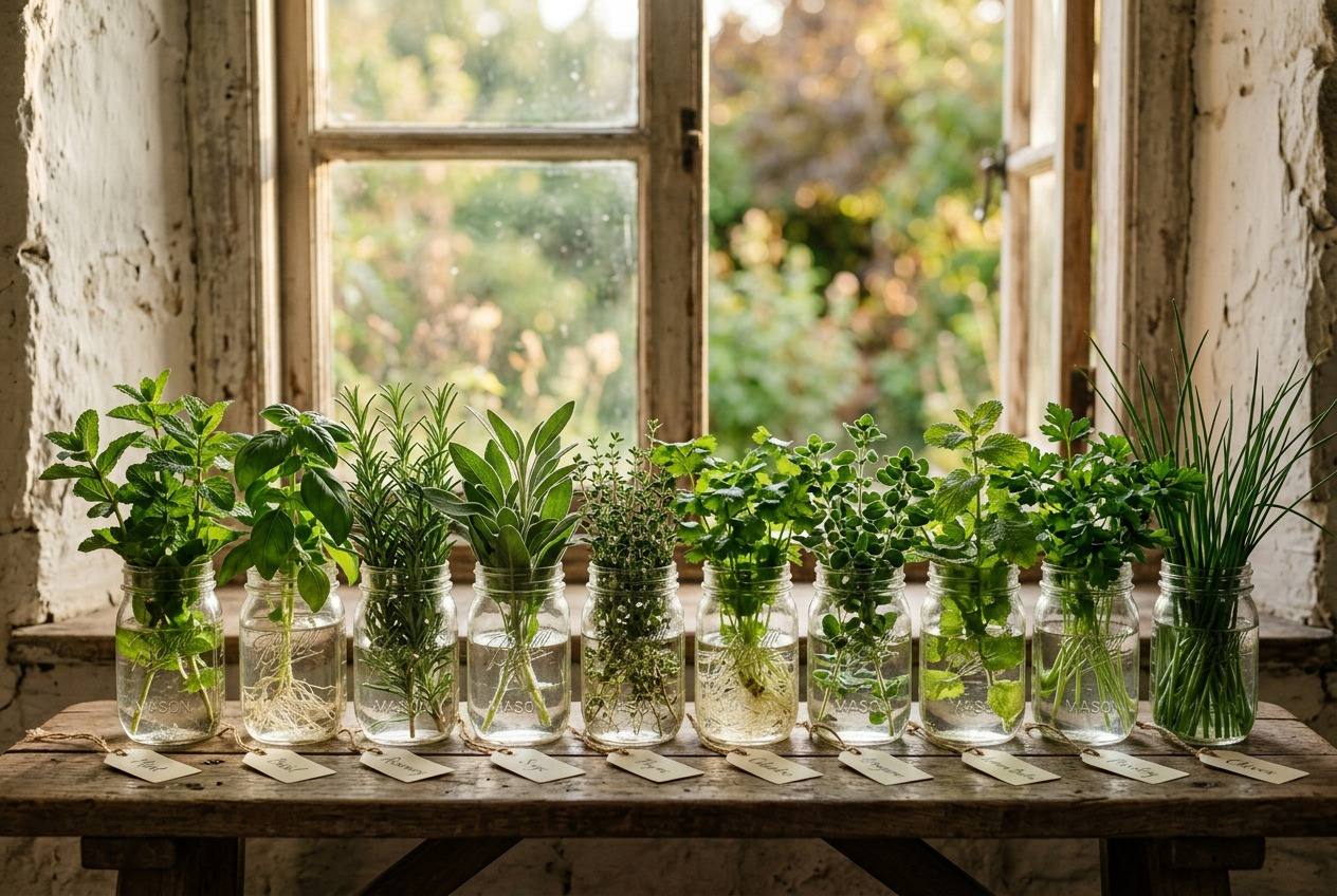 10 Herbs You Can Grow in Water