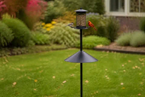 A Squirrel-Resistant Bird Feeder Setup