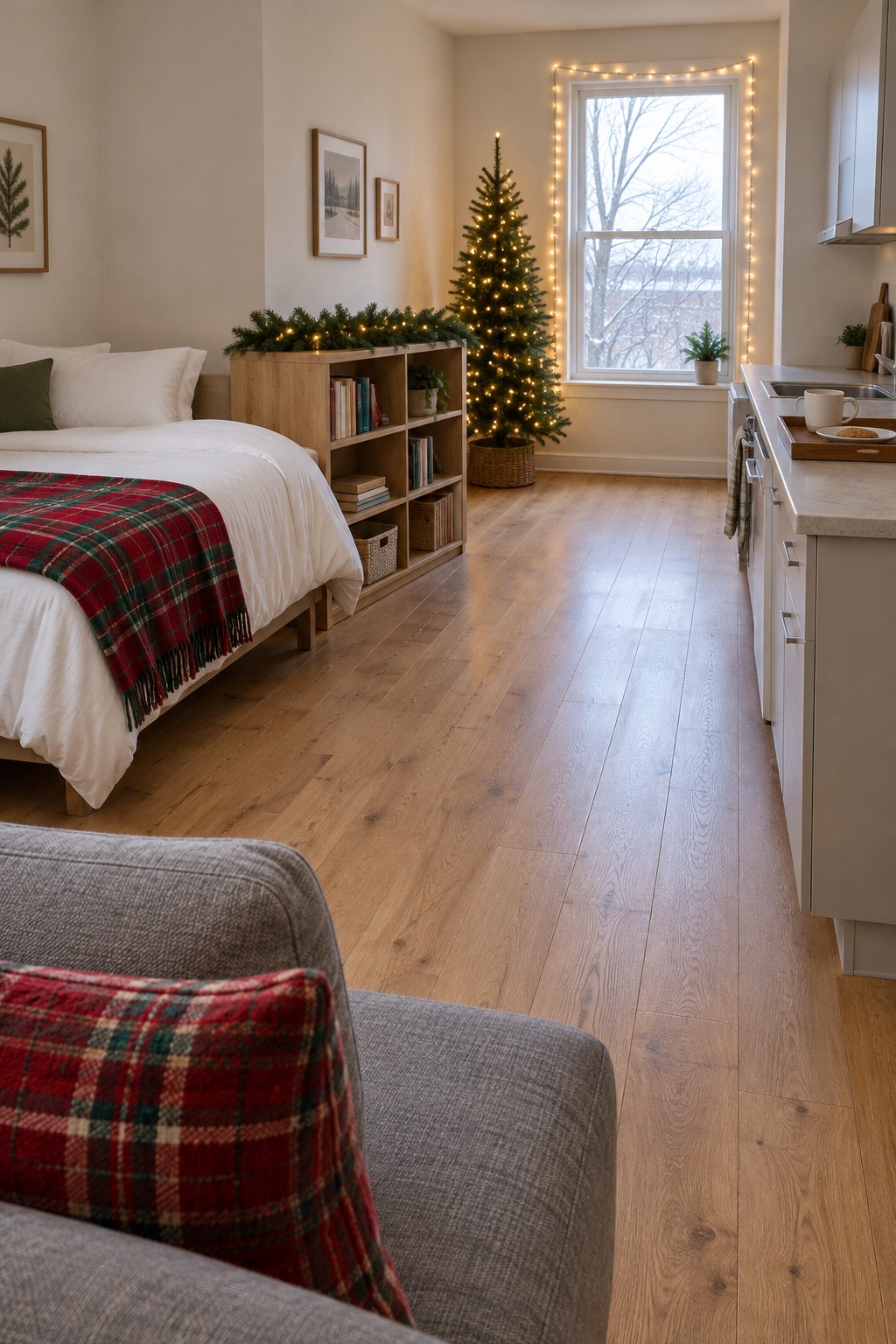 10 Studio Apartment Christmas Decor Ideas That Fit