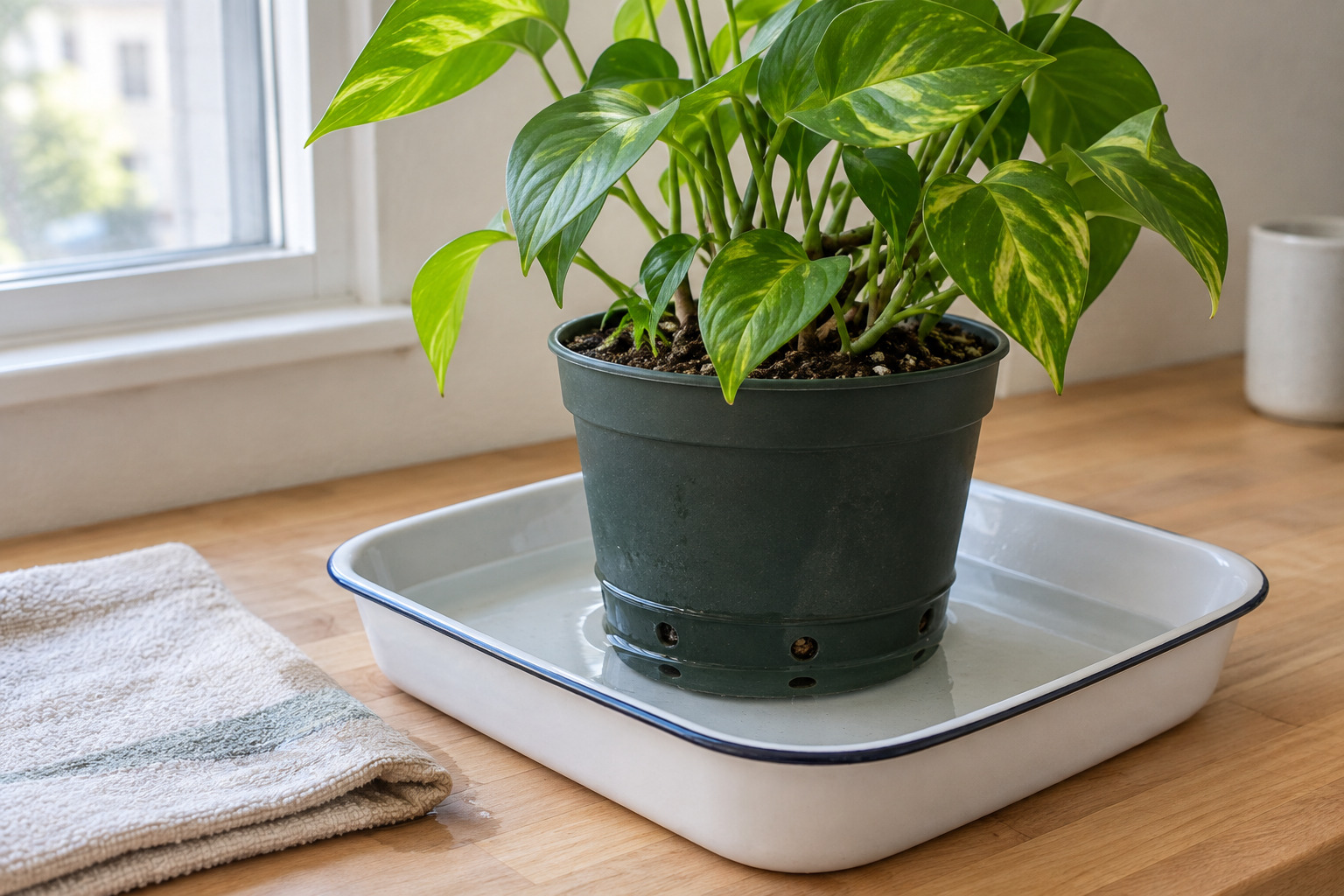 Bottom Watering Plants: How Long to Soak and When to Repot