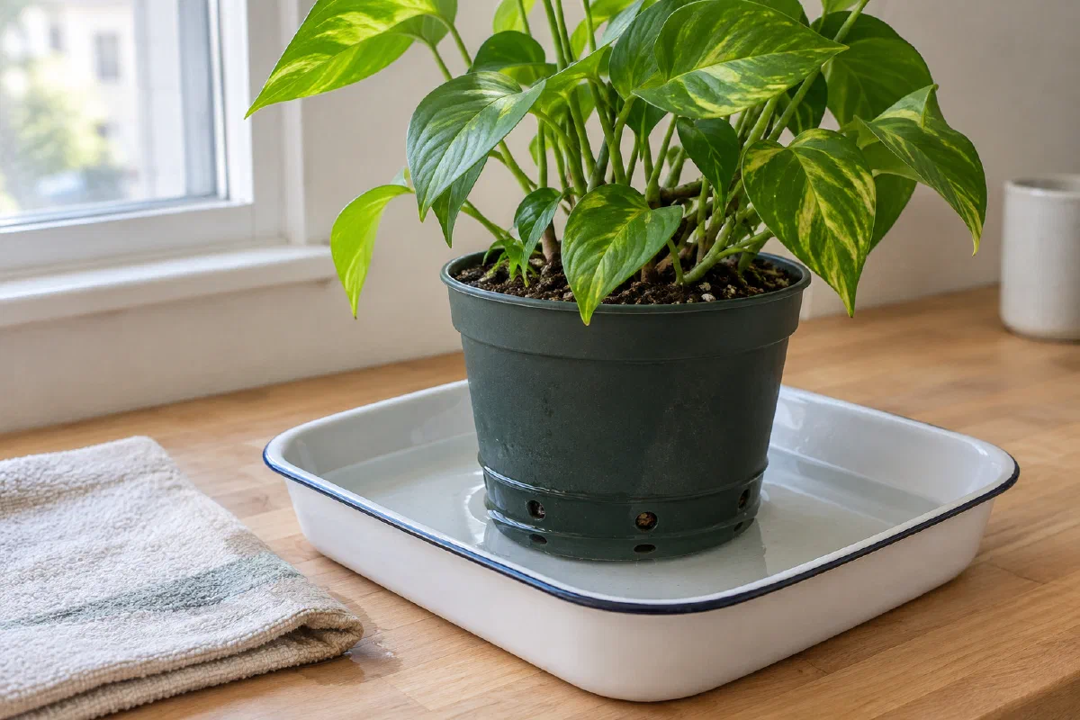 Bottom Watering Plants: How Long to Soak and When to Repot