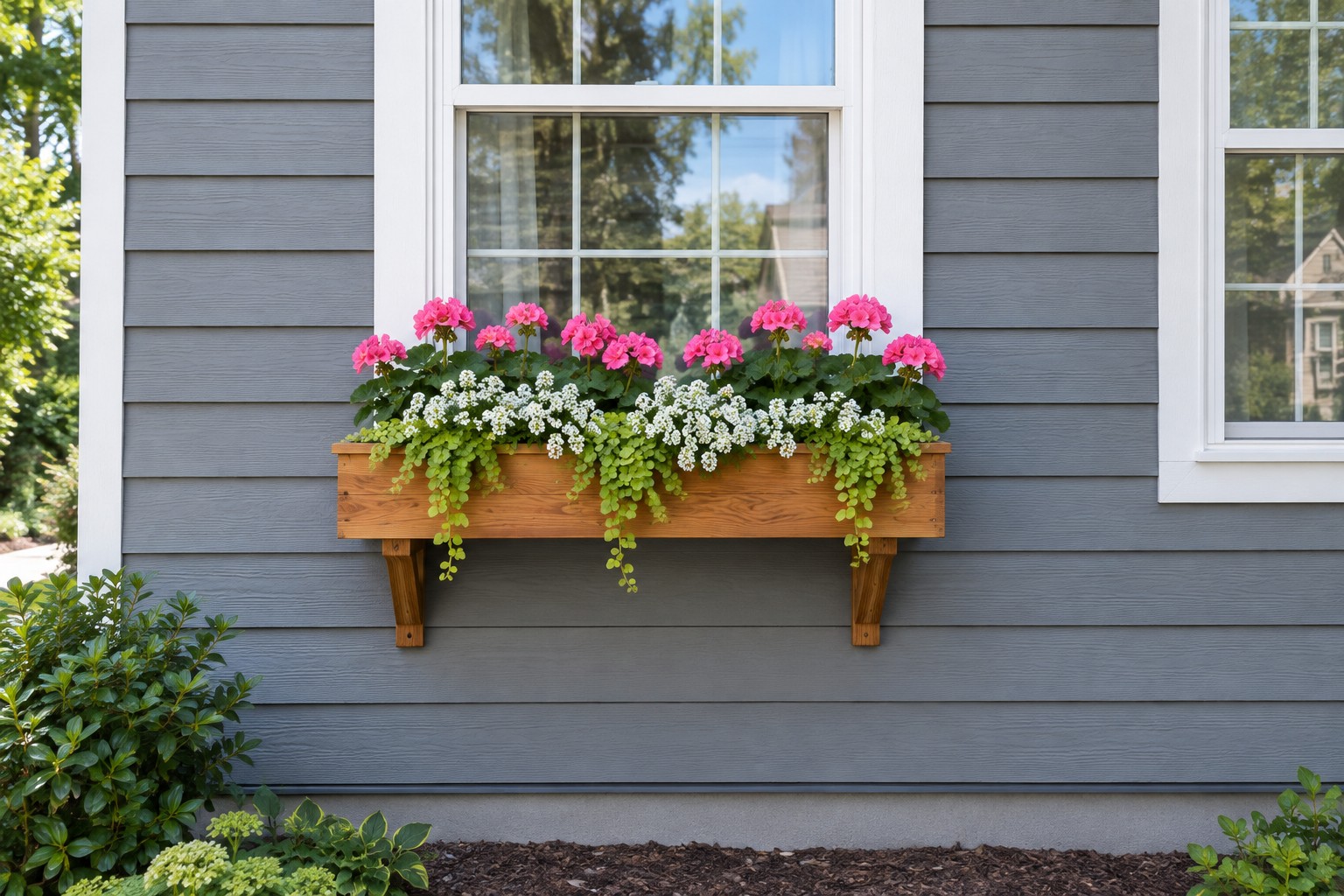 Window Box Flowers That Make a Plain House Look Finished