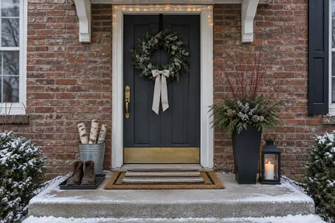 7 Winter Front Door Decor Ideas for After Christmas