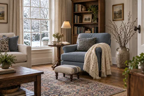 Winter Home Decor After the Tree Comes Down