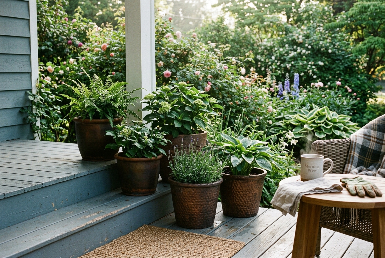 Cheap Porch Pots: 5 Ways to Make a Matching Group