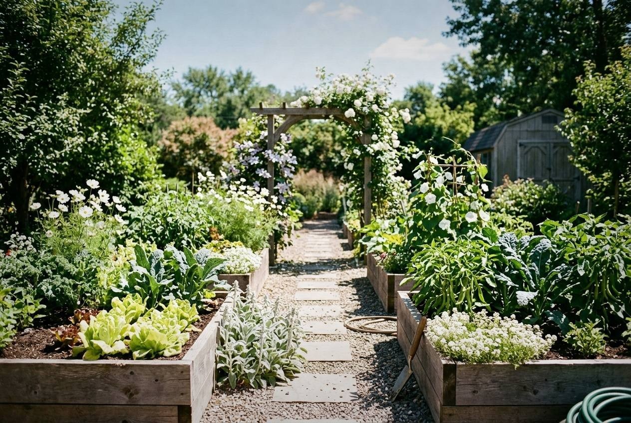 Moon Garden Ideas: White Flowers and Silver Foliage